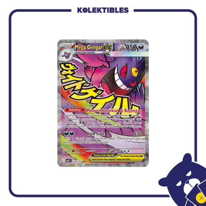 Pokemon Indonesia - MA3 230/193 MA - Mega Gengar Ex
