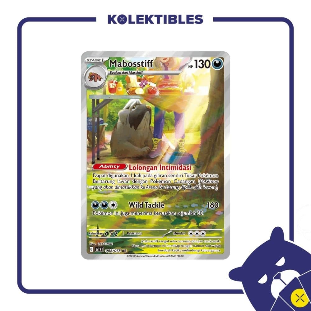Pokemon Indonesia - Sv1V 088/078 AR Mabosstiff 01/207/02/11/111