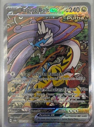 POKEMON INDONESIA – Sv8a Raging Bolt Ex 222/187 SAR