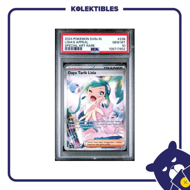 Lisia’s Appeal 238 SAR – Pokemon SV8s 2024 Indonesia – PSA 10 01/004/02/13/133