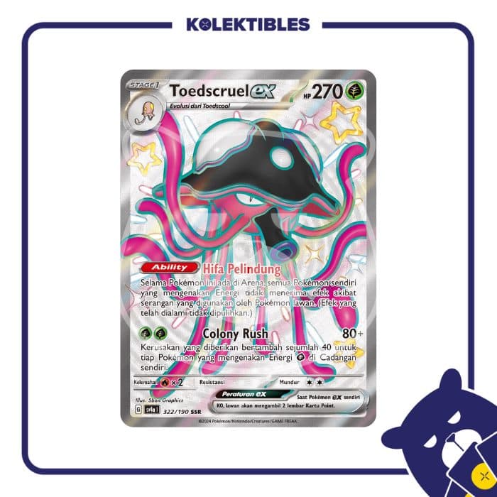 POKEMON INDONESIA - Sv4a - 322/190 SSR - Toedscruel EX 01/123/02/11/115