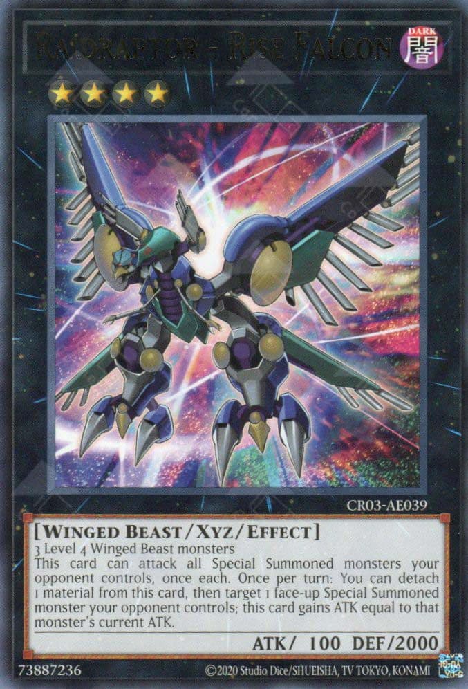 YU GI OH - CR03-AE039 Raidraptor - Rise Falcon (R)