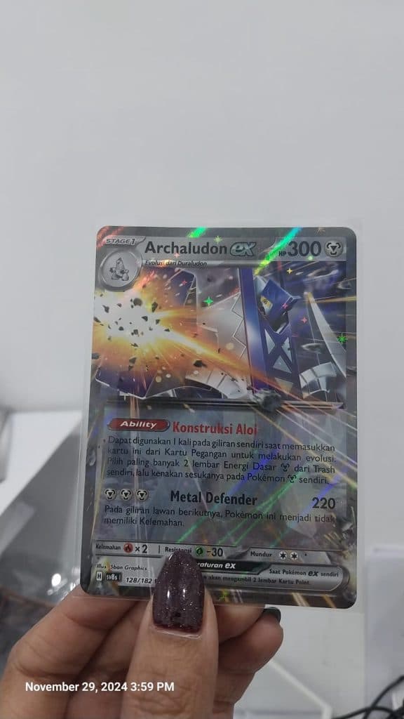 POKEMON INDONESIA Sv8s – Archaludon Ex 128/182 RR