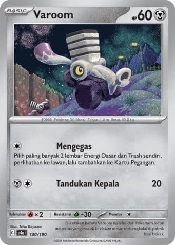 POKEMON INDONESIA SV4A Varoom - 130/190 HOLO
