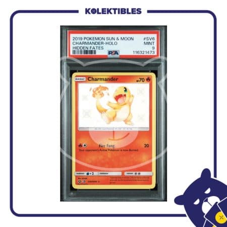 Charmander Holo SV6 – Pokemon S&M Hidden Fates 2019 English – PSA 9