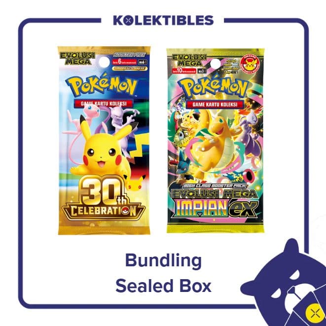 (Bundling Box) Pokemon Indonesia - Sealed Box - 30th Celebration & Mega Impian EX