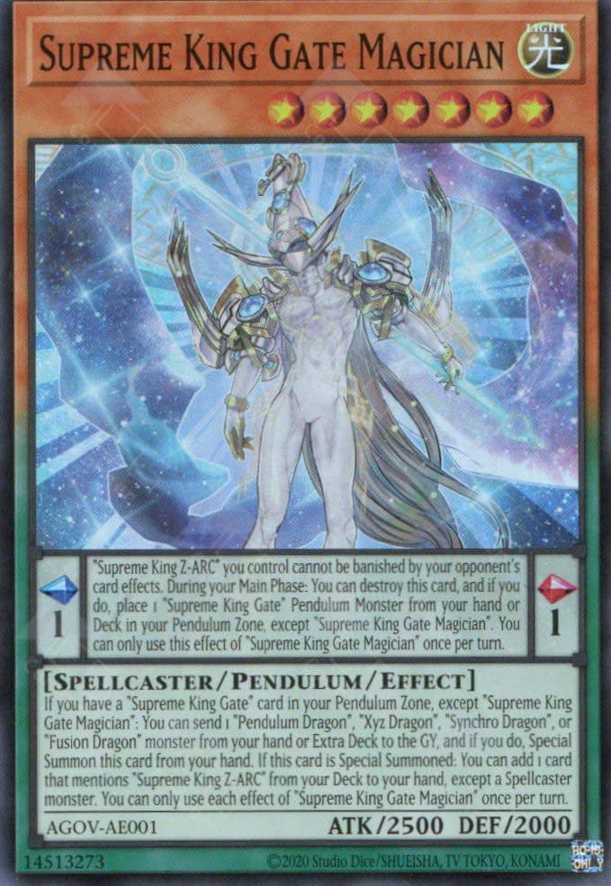 YU GI OH AE - Single Card - AGOV-AE001 Supreme King Gate Magician (SR)