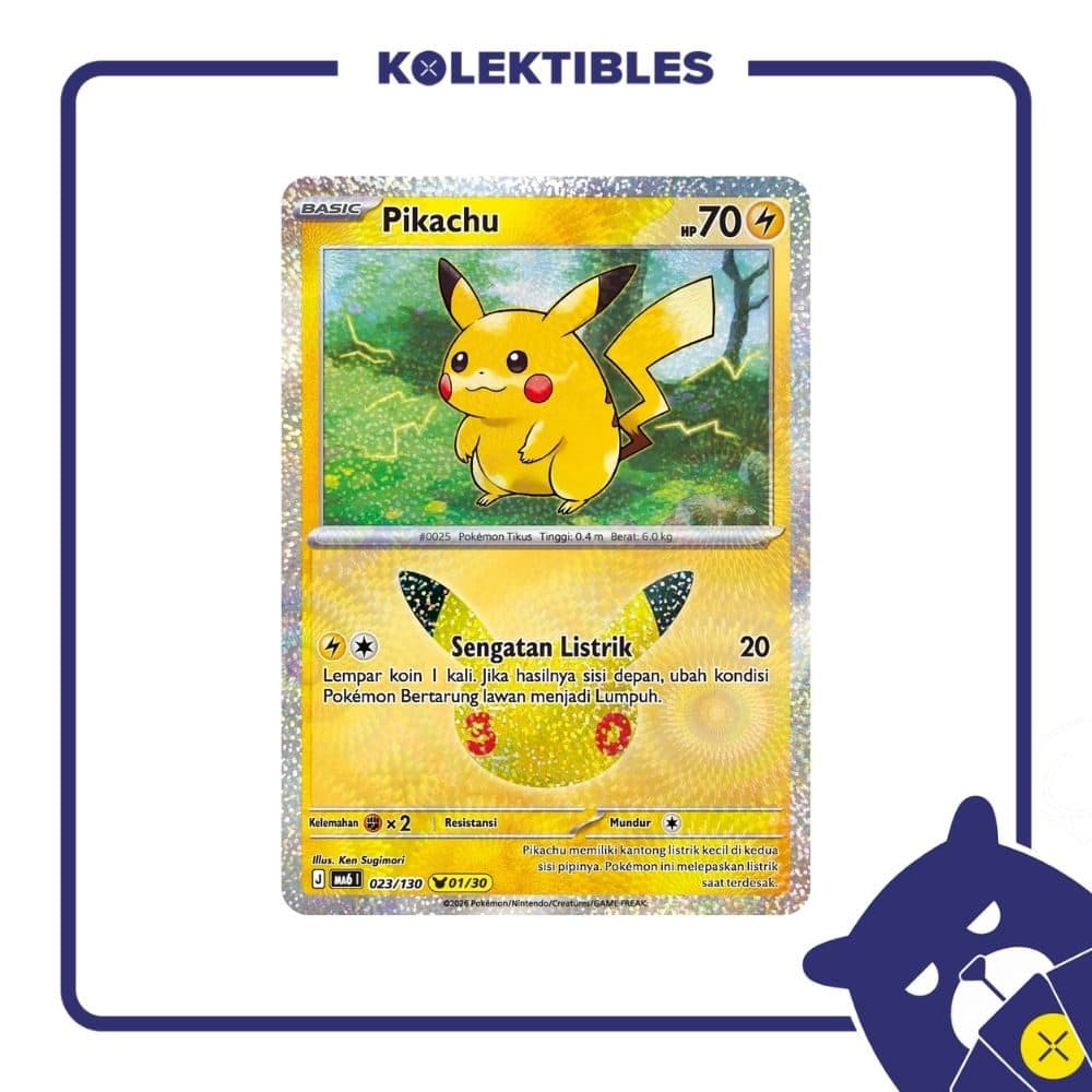 Pokemon Indonesia - MA6 023/130 – Pikachu 01/30