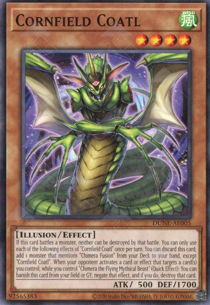 YU GI OH AE - Single Card - DUNE-AE005 Cornfield Coatl (N)