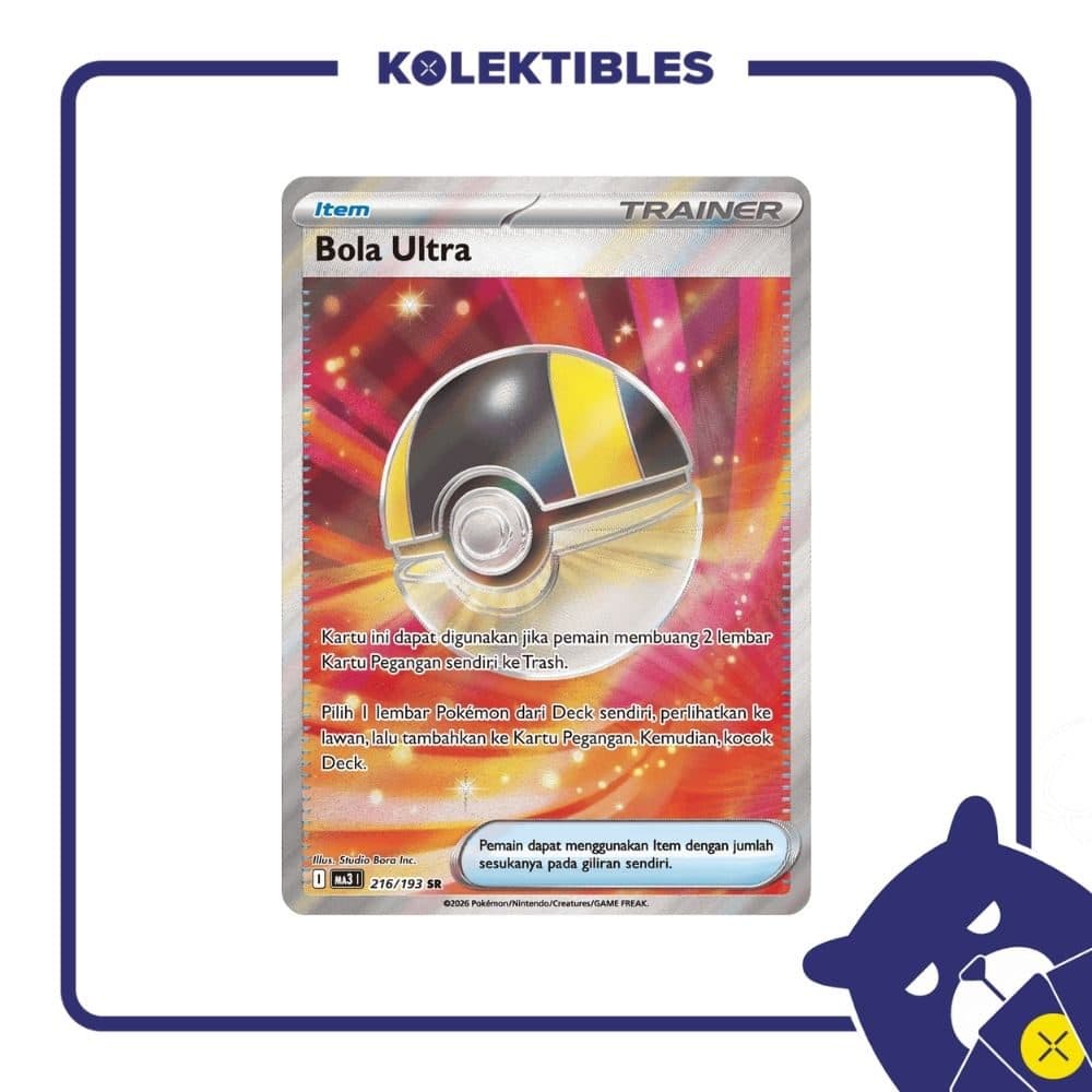 Pokemon Indonesia – ma3 216/193 SR Bola Ultra 01/207/02/11/111