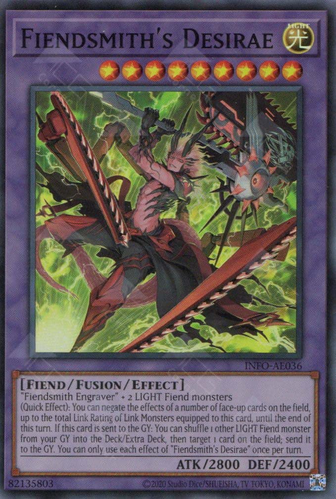 YU GI OH – INFO-AE036 Fiendsmith's Desirae (SR)