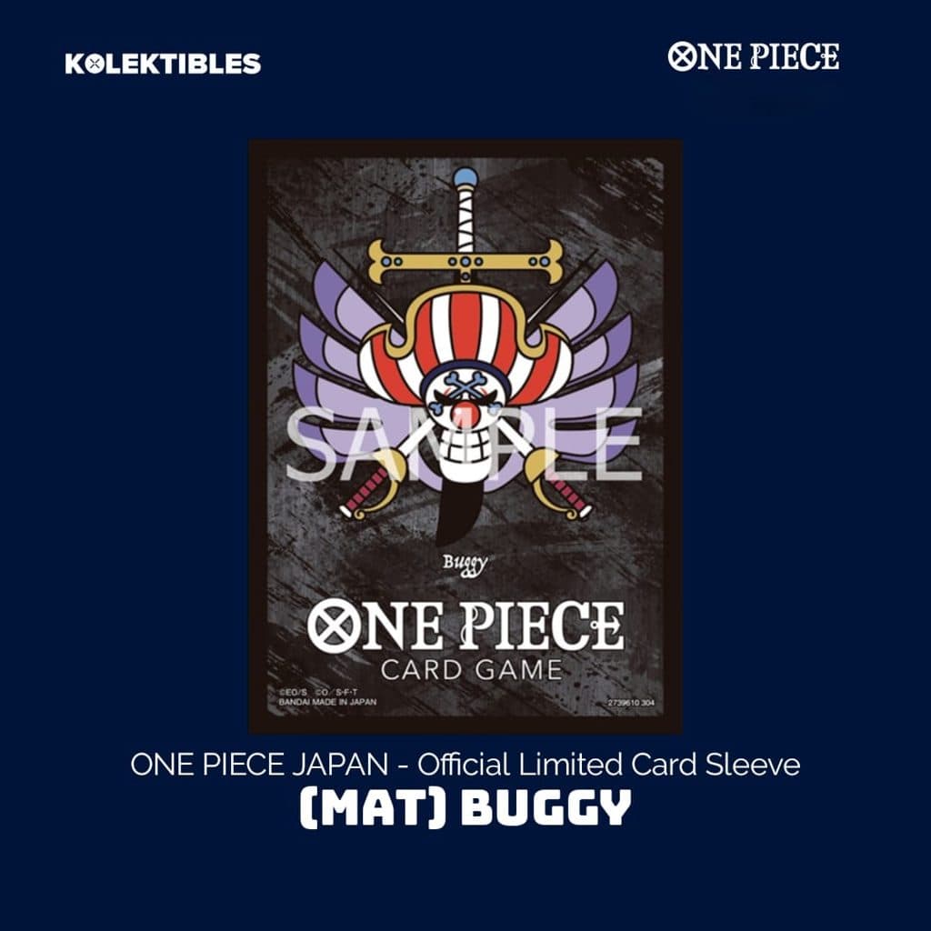 ONE PIECE JAPAN - Official Limited Card Sleeve (Mat) BUGGY