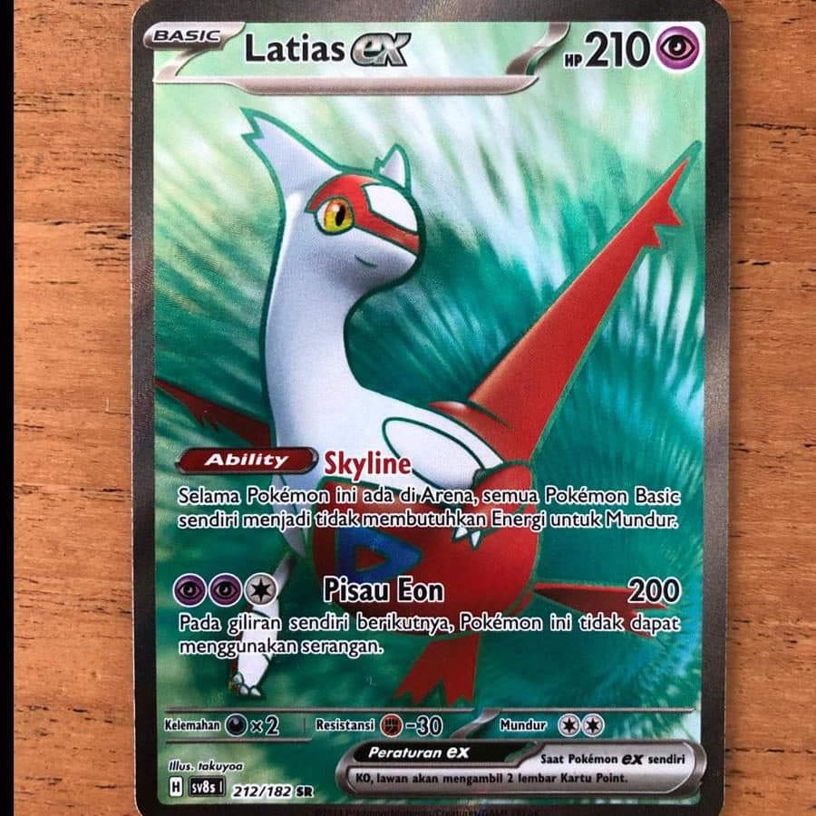 POKEMON INDONESIA – Sv8s 212/182 SR –Latias EX 02/112/02/11/111