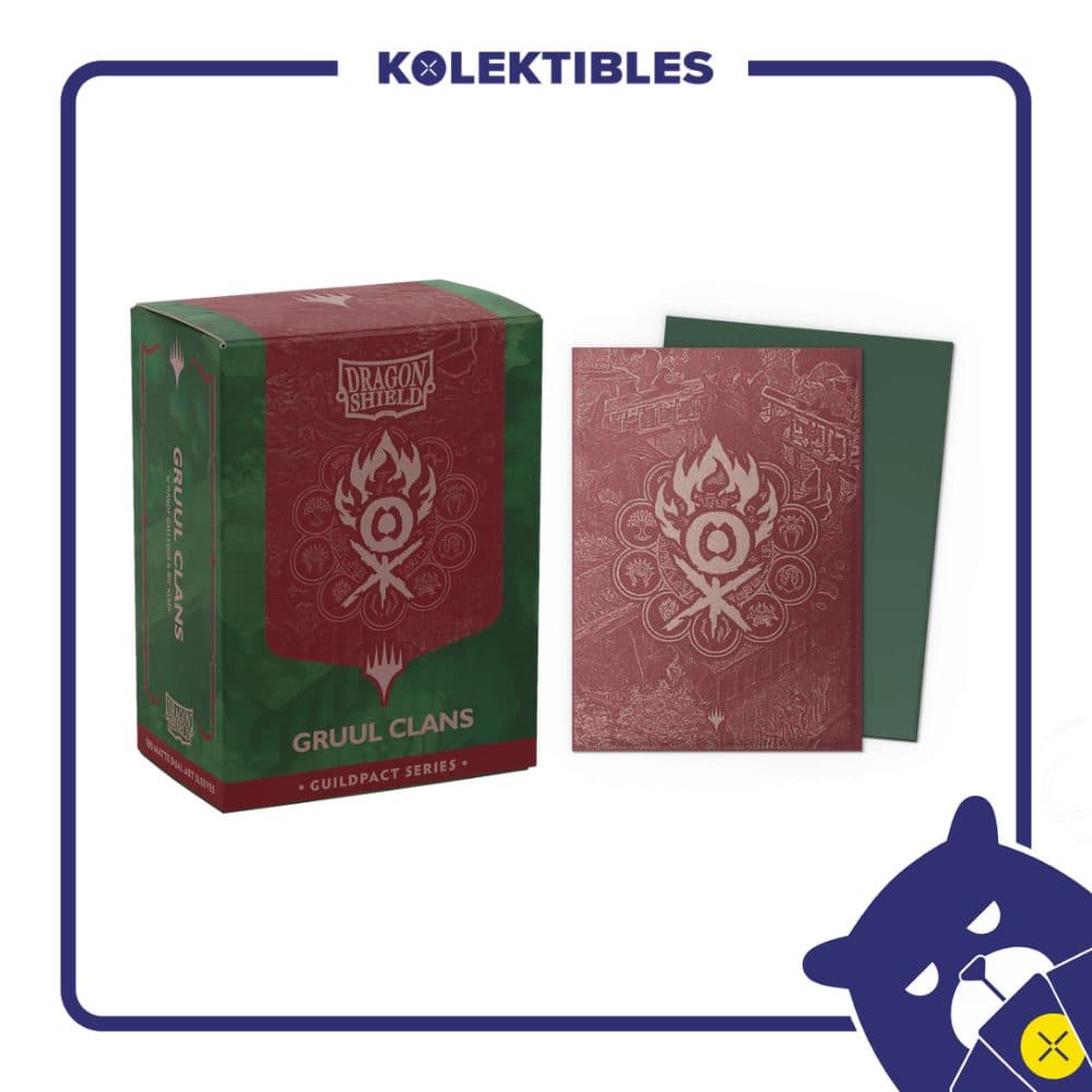 Dragon Shield – 100 STD Dual Matte Art Metallic Sleeves – MTG The Guildpact Series – Gruul Clans