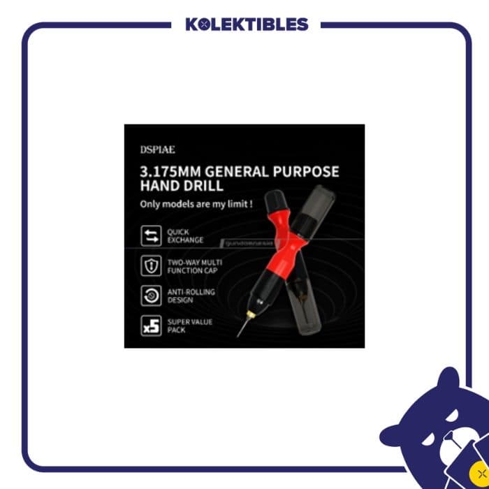 Gundamnesia - DSPIAE PT-HD 3.175mm General Purpose Hand Drill 01/162/10/29/194