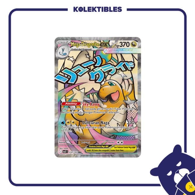 Pokemon Indonesia - MA3 232/193 MA - Mega Dragonite Ex