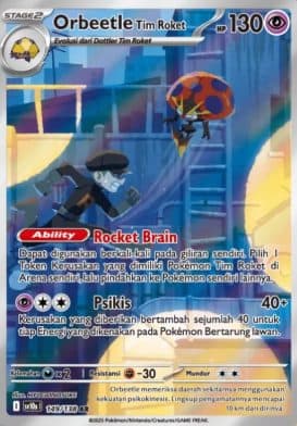 Pokemon Indonesia - SV10s 149/138 AR - Orbeetle Tim Roket