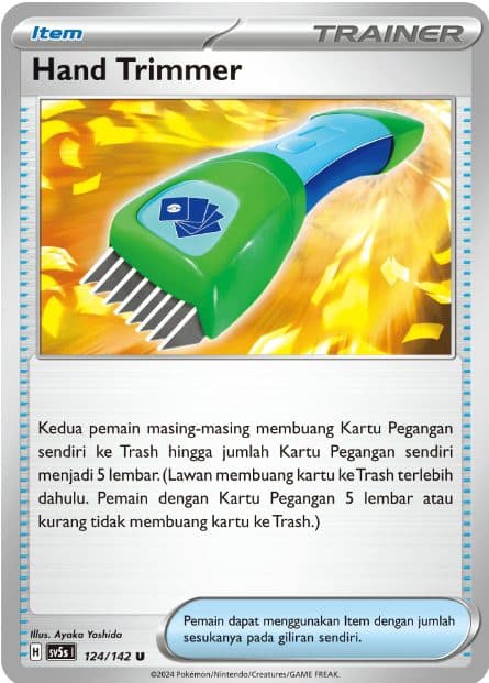 POKEMON INDONESIA SV5s Hand Trimmer - 124/142 U