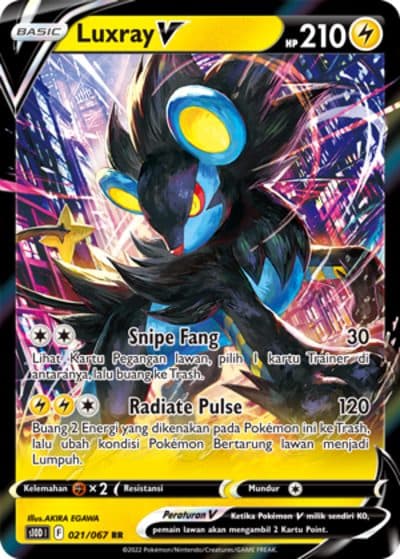 POKEMON INDONESIA S10D – 021/067 RR – Luxray V