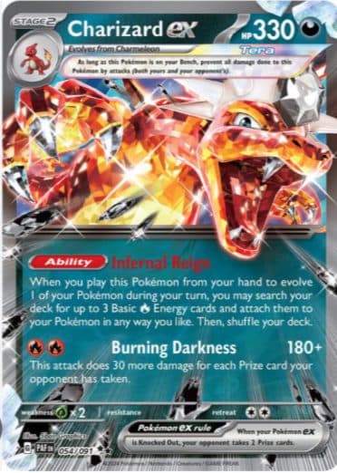 POKEMON ENGLISH - Charizard Ex 054/091 01/048/02/11/112