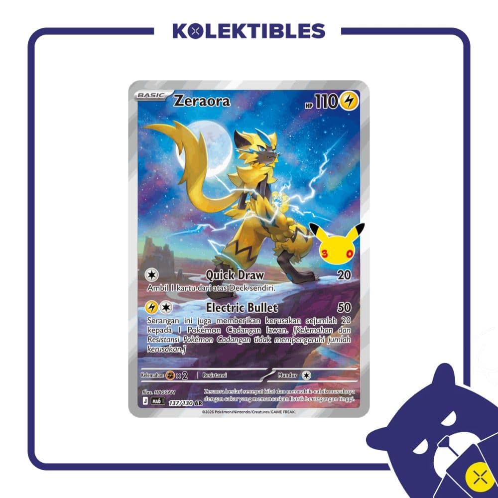 Pokemon Indonesia - MA6 137/130 AR - Zeraora