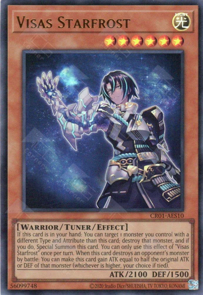 YU GI OH AE - Single Card - CR01-AES10 Visas Starfrost (UR)
