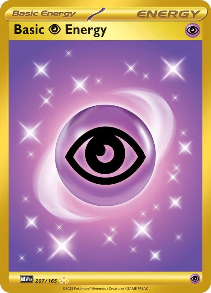 POKEMON ENGLISH - MEW Basic Energy Psykick 207/165 01/071/02/11/111