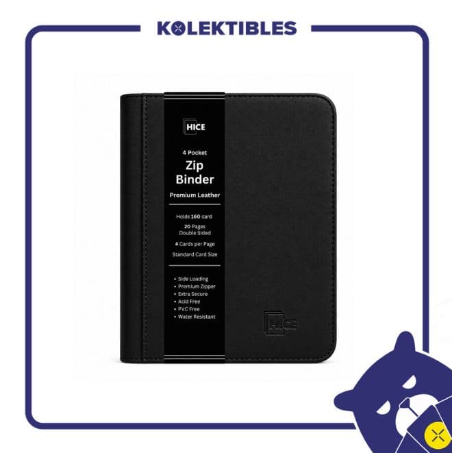 HICE – 4 Pocket Zip Binder – Black