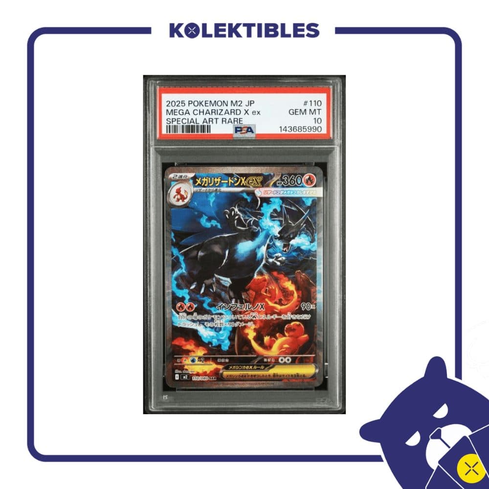 Mega Charizard X ex 110 SAR – Pokemon M2 2025 Japan – PSA 10 01/294/02/26/113