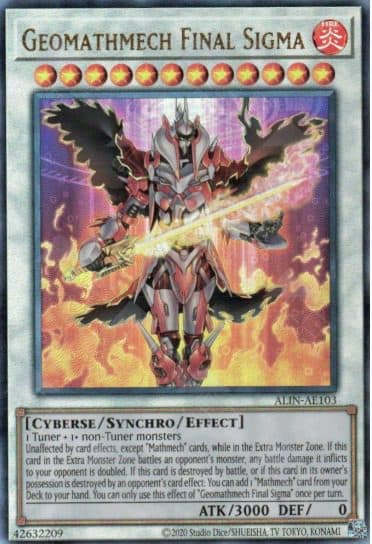 YU GI OH AE – ALIN-AE103 UR Geomathmech Final Sigma