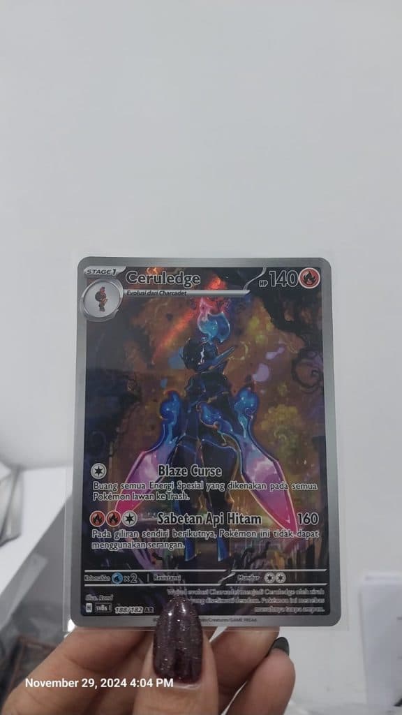 POKEMON INDONESIA – sv8s 188/182 AR Ceruledge 01/060/02/11/111