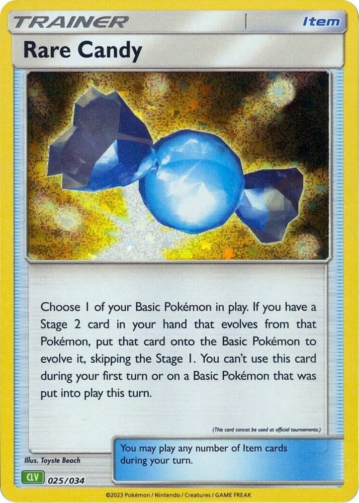 Pokemon Classic Collection 025/034 – Rare Candy 3 HOLOFOIL