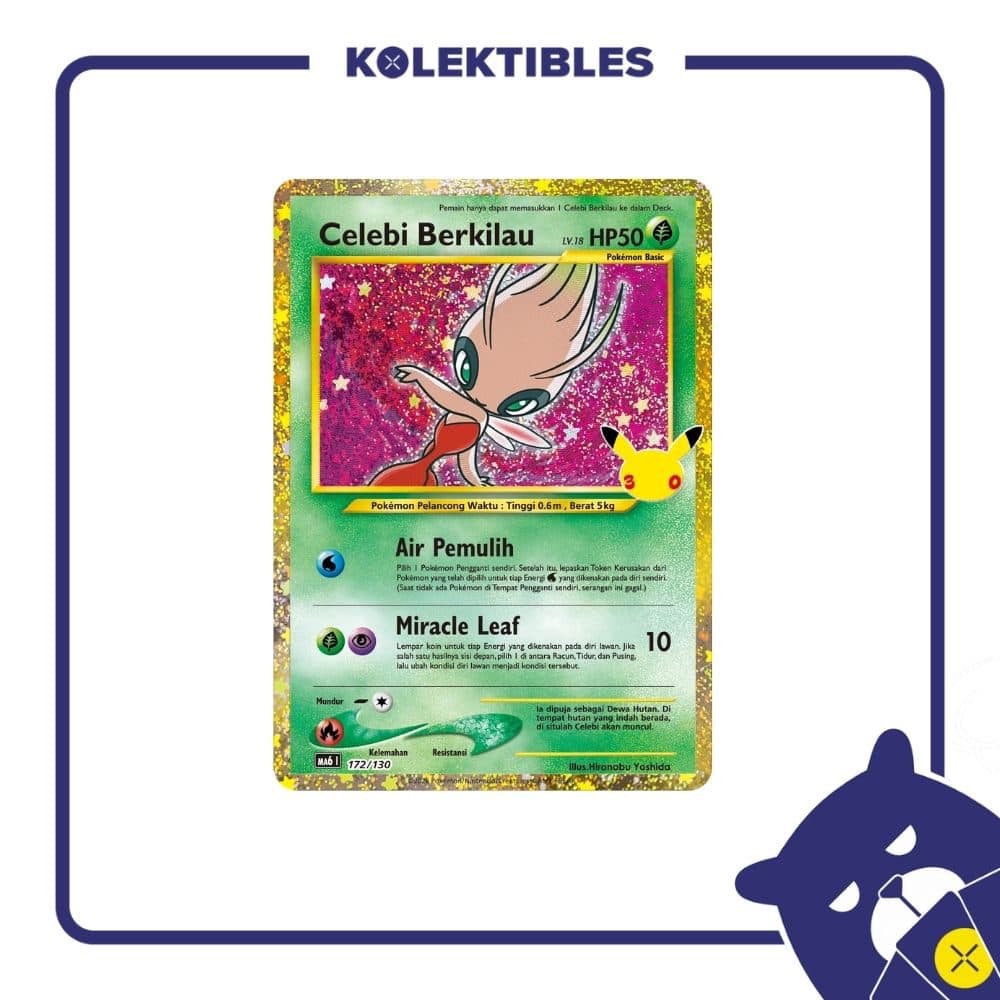 Pokemon Indonesia - MA6 172/130 Classic – Celebi Berkilau LV. 18 01/004/02/11/113