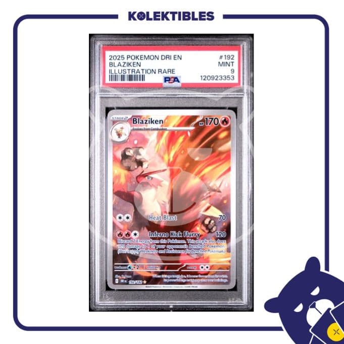 Blaziken 192 AR - Pokemon DRI 2025 English - PSA 9 - 120923353