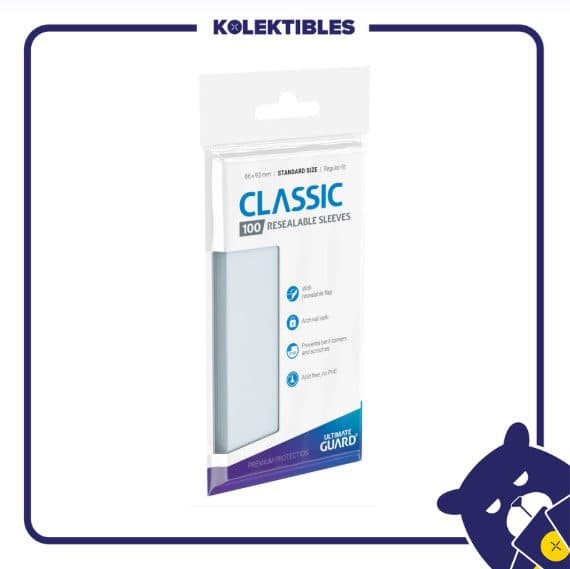 Ultimate Guard - 100 Classic Resealable Standard Sleeves Transparent