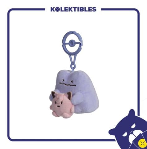 Plush Keychain - Ditto (Lonely) Pokémon Natures Plush 01/290/032/11/111