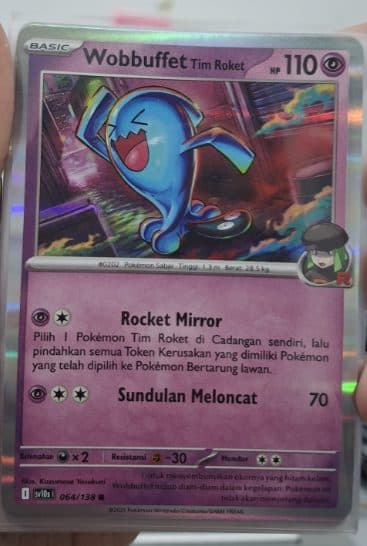 POKEMON INDONESIA - SV10S - 064/138 R - Wobbuffet Tim Rocket