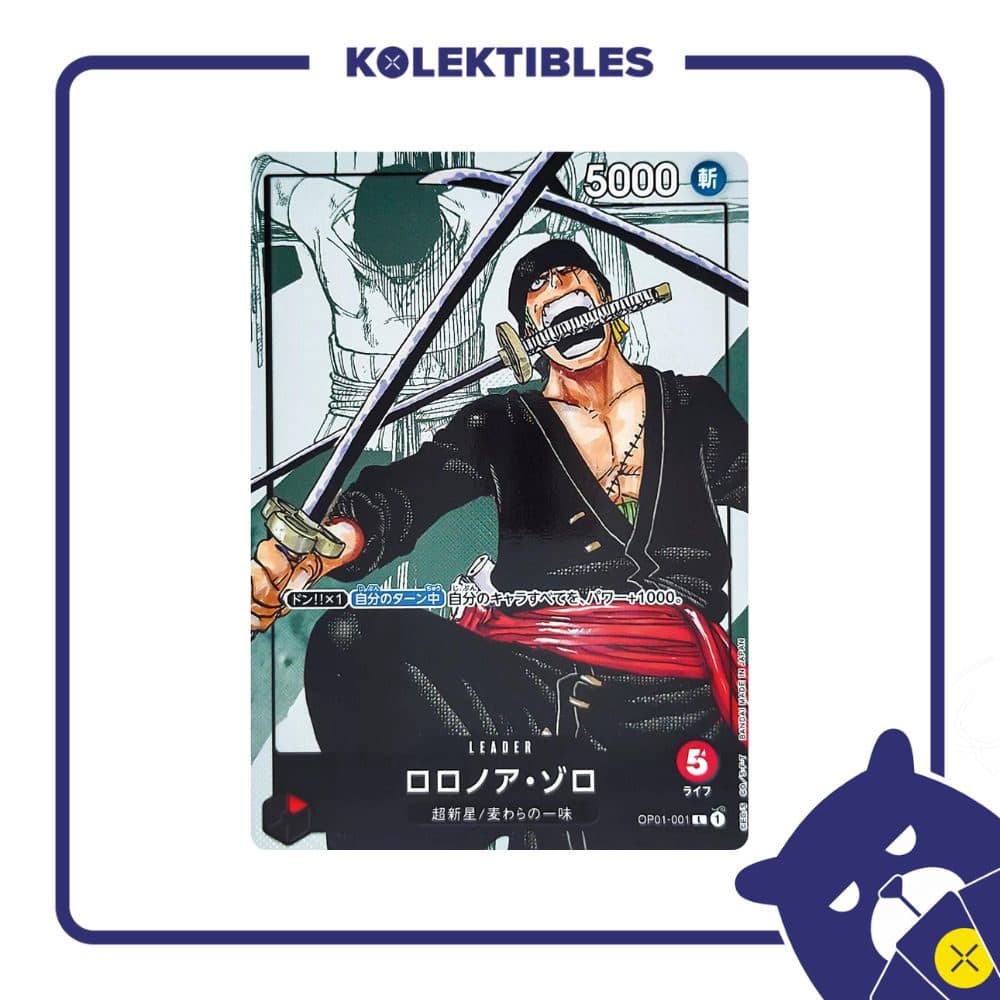 One Piece Japan - OP01-001 L (Premium Card Collection 25th Anniv Ed) - Roronoa Zoro