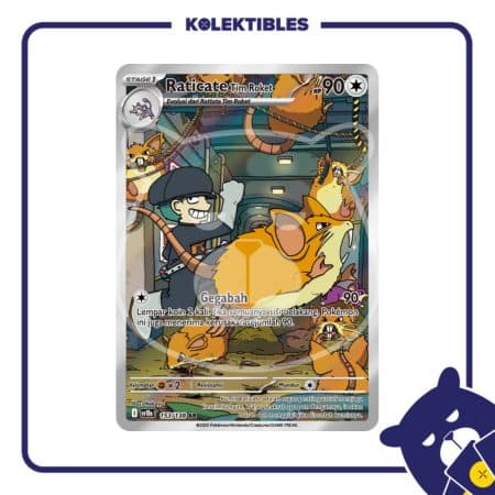 Pokemon Indonesia - SV10s 153/138 AR - Raticate Tim Roket