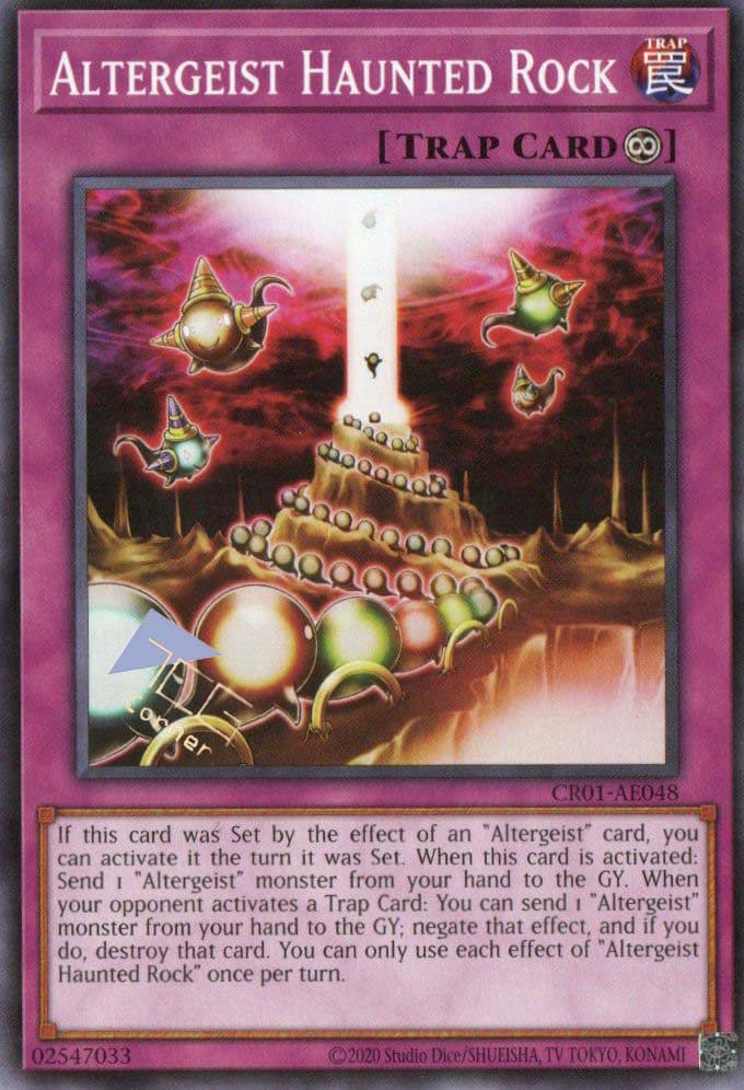 YU GI OH AE - Single Card - CR01-AE048 Altergeist Haunted Rock (N)