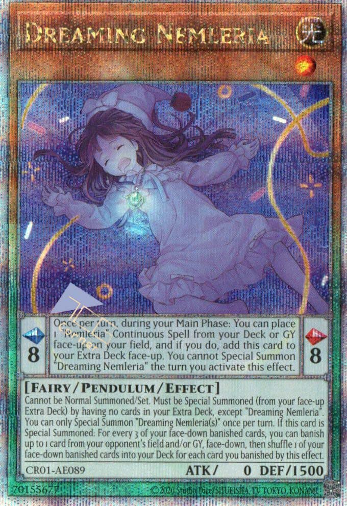 YU GI OH - CR01-AE089 - Dreaming Nemleria QSCR