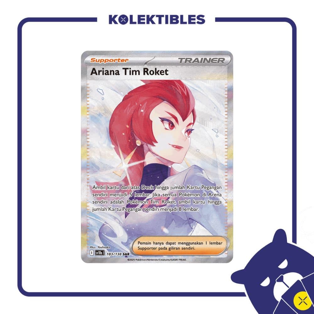 Pokemon Indonesia – sv10s 183/138 SAR Ariana Tim Roket 01/155/02/11/111