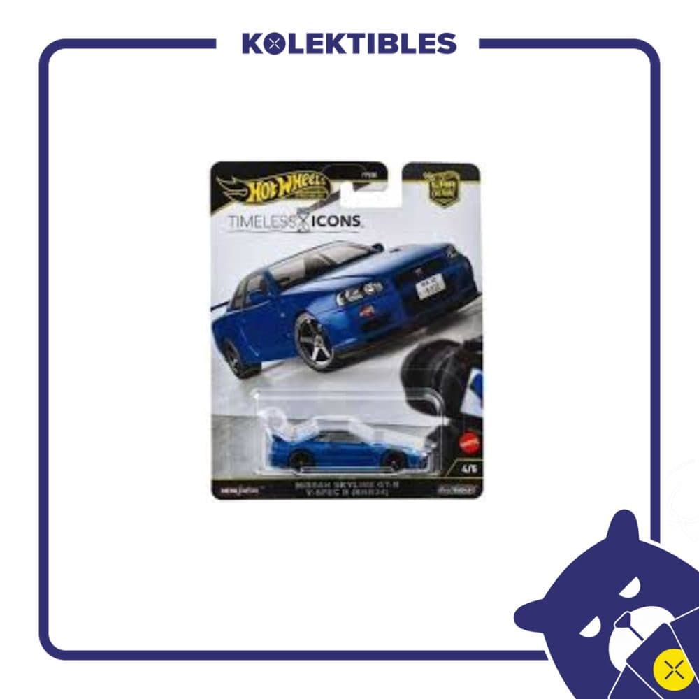 Hot Wheels Premium – Timeless Icons – Nissan Skyline GT-R V-Spec (BNR34) 01/159/07/22/190