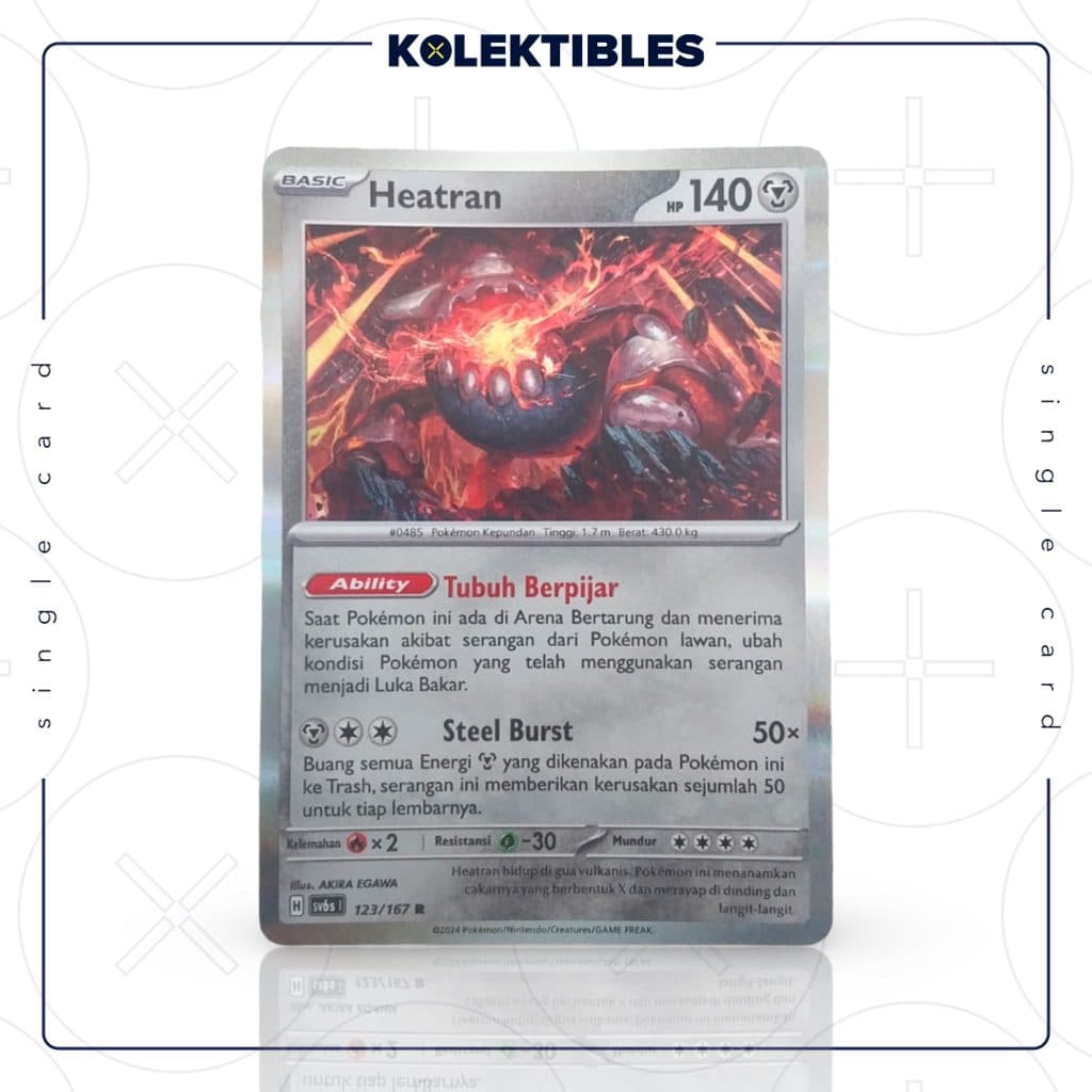 POKEMON SV6s - Heatran 123/167 R - Topeng Transfigurasi Single Card
