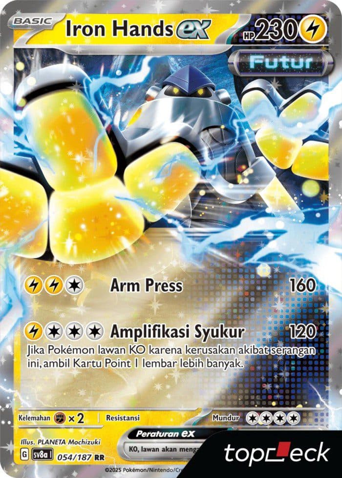 POKEMON INDONESIA – Sv8a Iron Hands Ex 054/187 RR