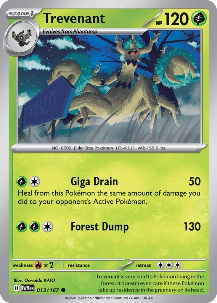 POKEMON ENGLISH - Twilight Masquerade - 013/167 - Trevenant