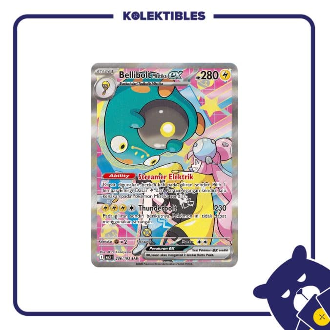 Pokemon Indonesia – MA3 236/193 SAR - Bellibolt Mistika Ex