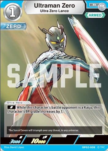 ULTRAMAN ENGLISH - BP02 - BP02-008 R Ultraman Zero Ultra Zero Lance