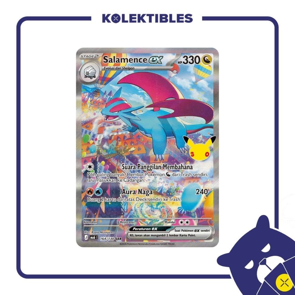 Pokemon Indonesia - MA6 164/130 SAR - Salamence EX Part 1