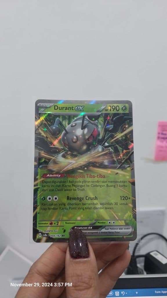 POKEMON INDONESIA - Sv8s Durant Ex 004/182 RR